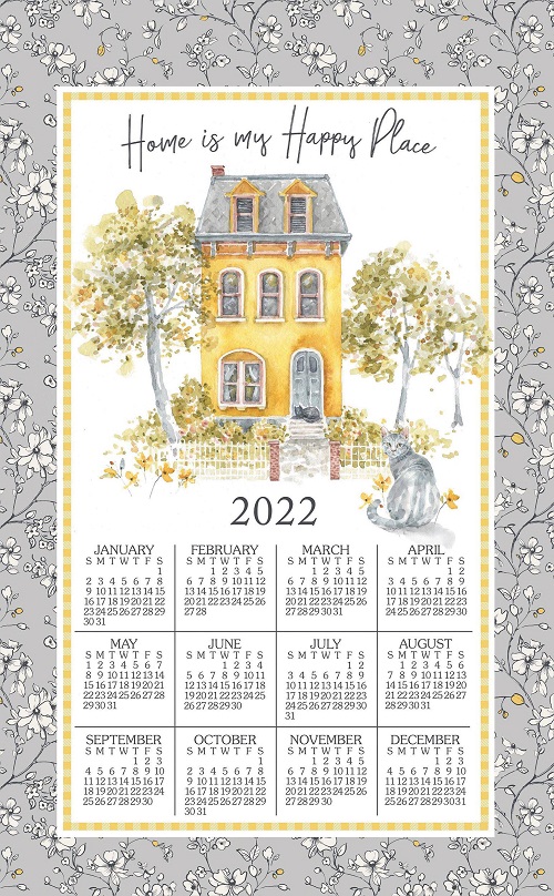 2022 NEW Linen Calendar Towel (3393) 