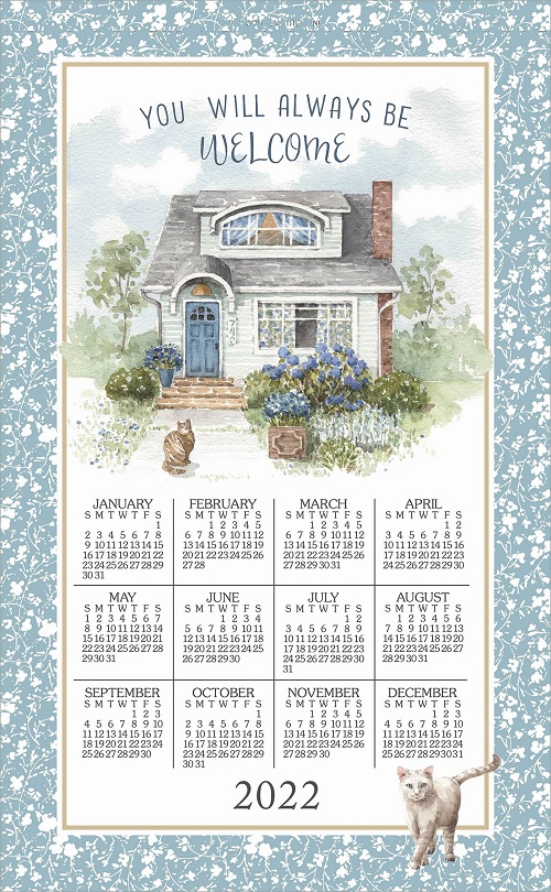 2022 NEW Linen Calendar Towel (3396) 