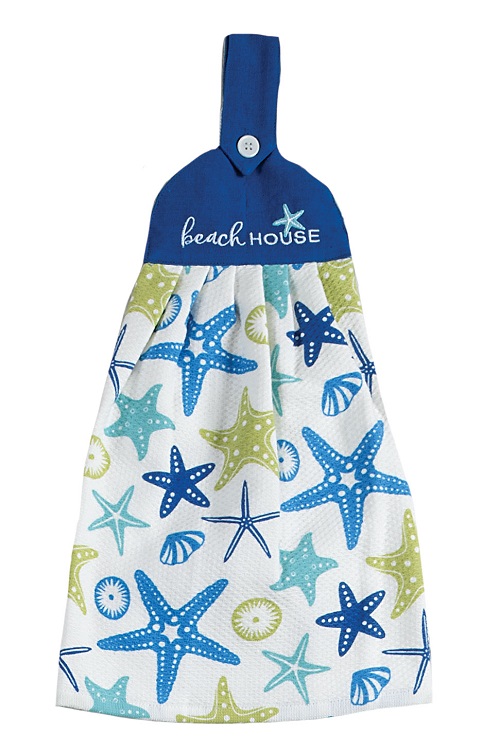Kay Dee (R7059) Beach House Starfish Tie Towel 