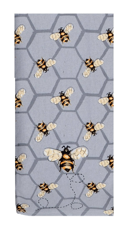 Kay Dee (R4766) Bee Inspired All Over Bee Dual Purpose Terry Towel