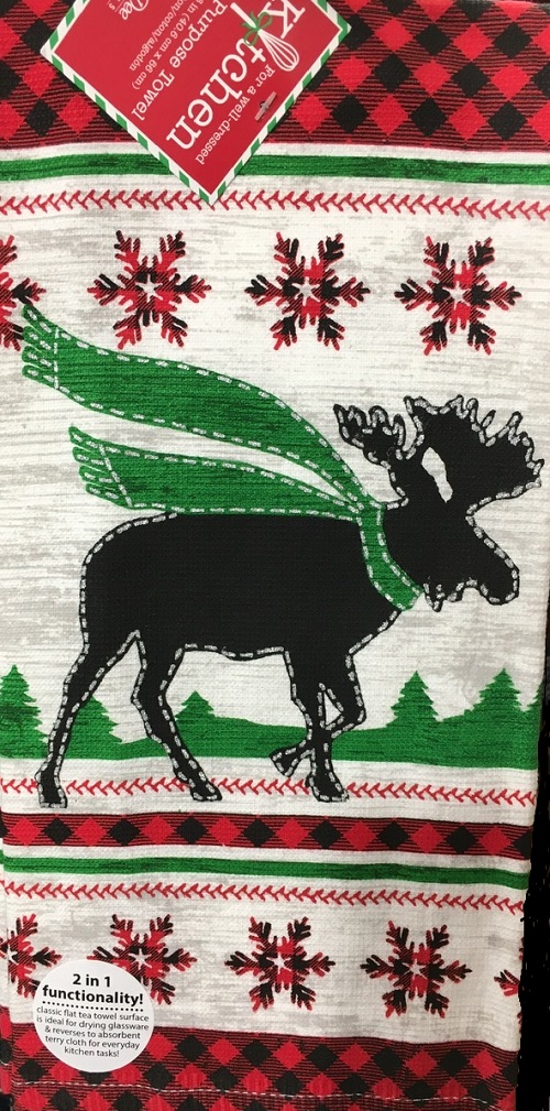 Kay Dee (H3230) Camp Christmas Dual Purpose Terry Towel