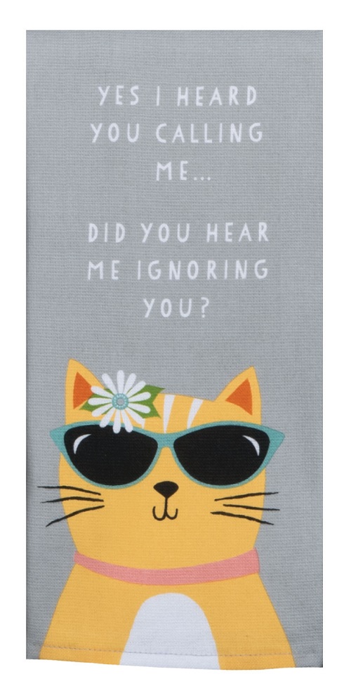 Kay Dee (R4670) Cat Patch Cool Cat Dual Purpose Terry Towel