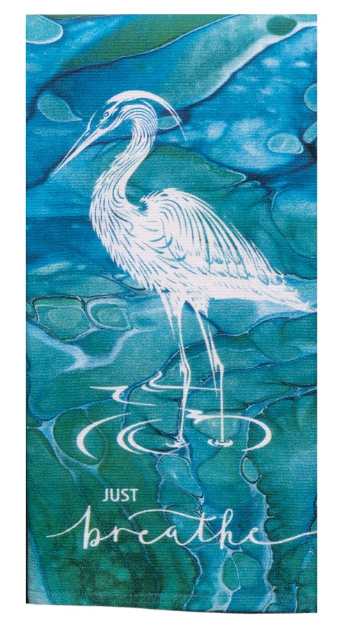 Kay Dee (R7000) Coastal Tranquility Just Breathe Dual Purpose Terry Towel