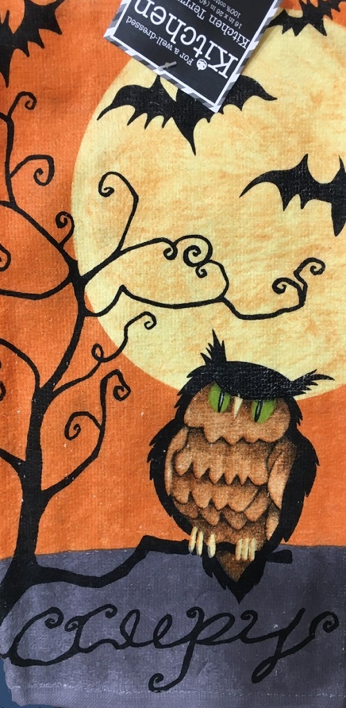 Kay Dee (H2950) Creepy Owl Terry Towel