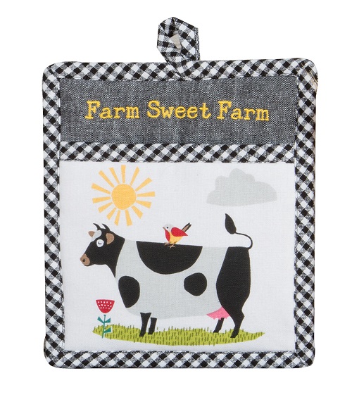 Kay Dee (R4822) Farm Charm Cow Pocket Mitt