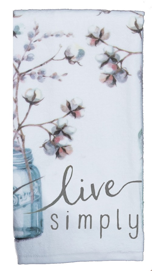 Kay Dee (R4110) Handemade Live Simply Gray Terry Towel