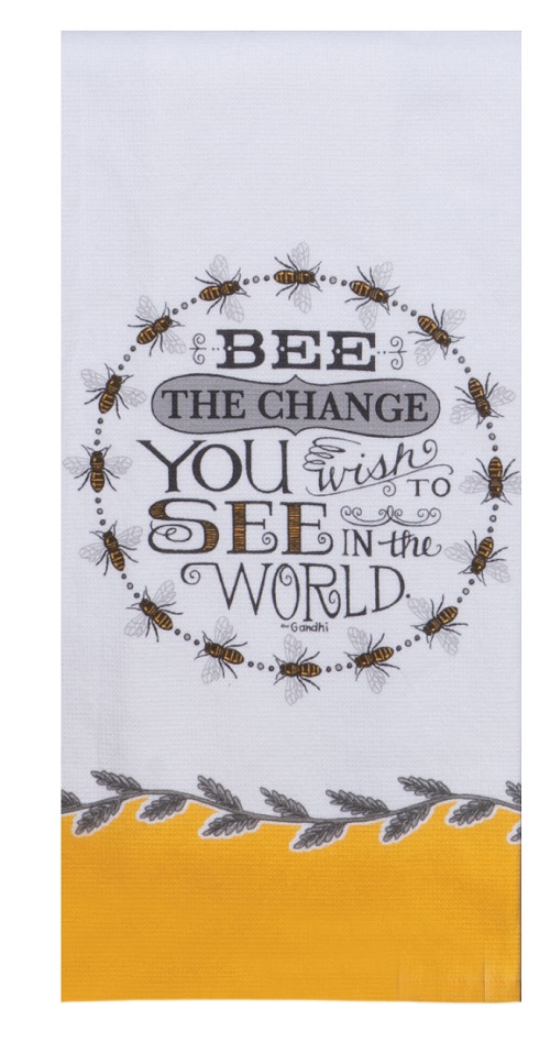 Kay Dee (R5817) Just Bees Bee the Change Dual Purpose Terry Towel