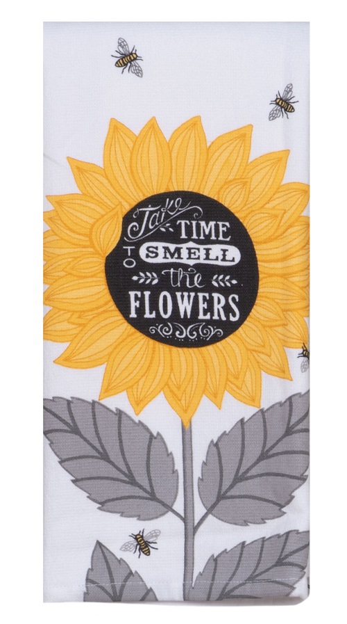 Kay Dee (R5816) Just Bees Flowers Dual Purpose Terry Towel 