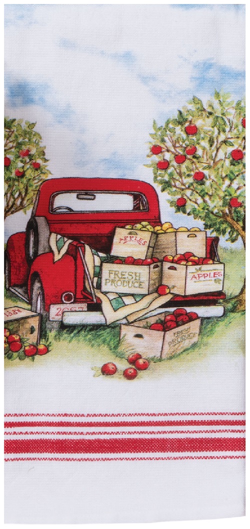 Kay Dee (R6626) Apple Picking Truck Dual Purpose Terry Towel