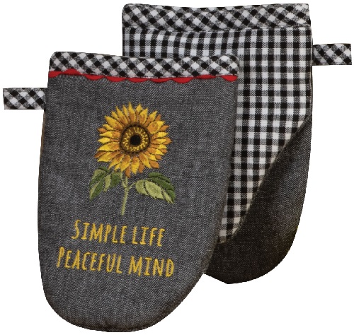 Kay Dee (R6855) Sunflower Charm Embroidered Grabber Mitt