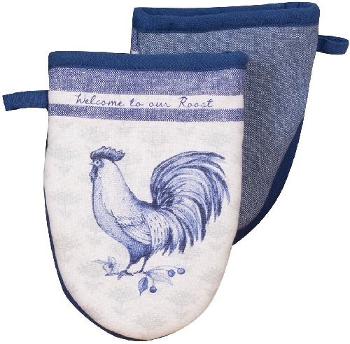 Kay Dee (R6865) Blue Rooster Grabber Mitt