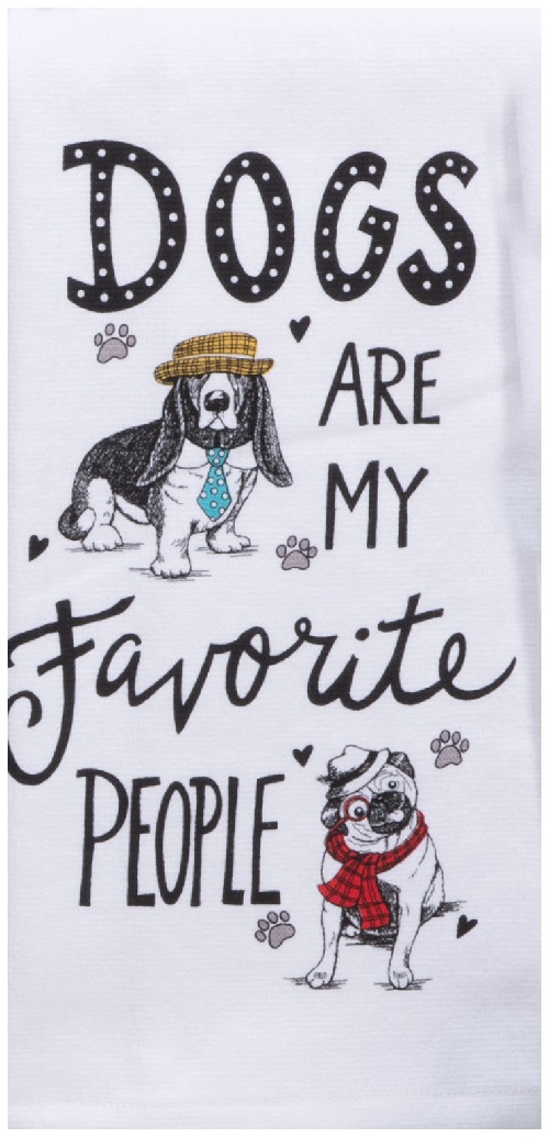 Kay Dee (R7494) Pet Lovers Only Favorite People Dog Dual Purpose Terry Towel