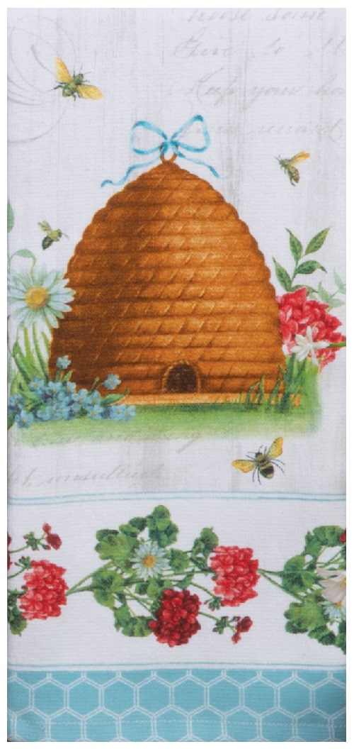Kay Dee (R7566) Blossoms & Bees Hive Dual Purpose Terry Towel