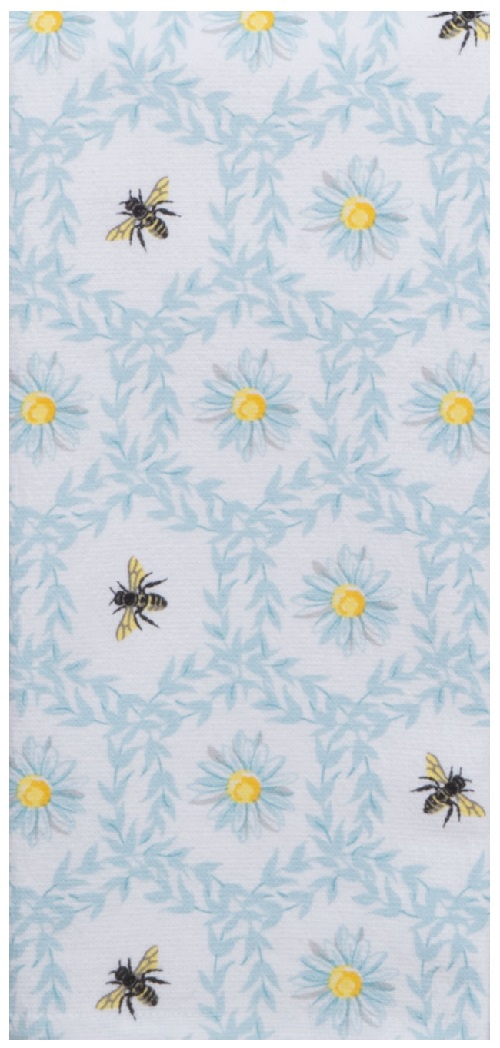 Kay Dee (R7567) Blossoms & Bees Daisy Bee Dual Purpose Terry Towel