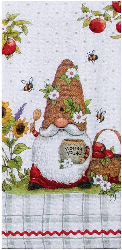 Kay Dee (R7580) Garden Bee Gnome Dual Purpose Terry Towel