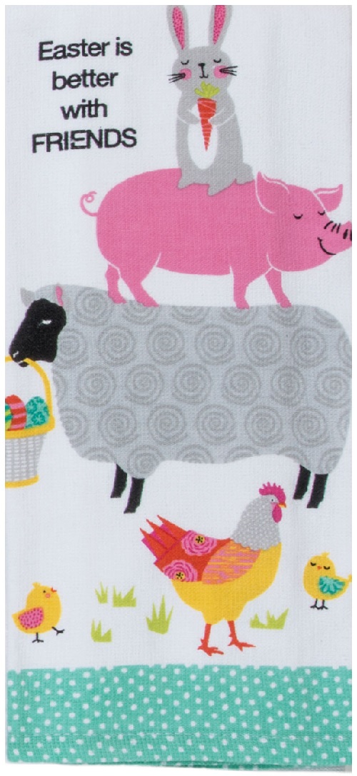 Kay Dee (R9382) Easter Friends Dual Purpose Terry Towel