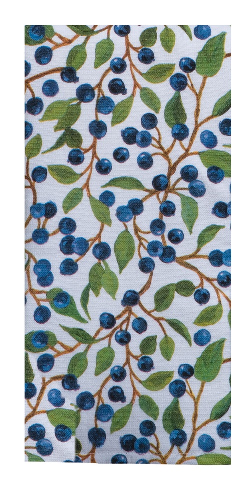 Kay Dee (R5930) Lakeside Retreat Blueberries Dual Purpose Terry Towel