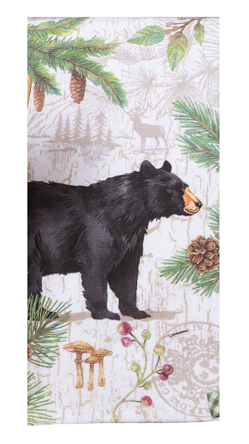 Kay Dee (R4330) Pinecone Trails Bear Dual Purpose Terry Towel