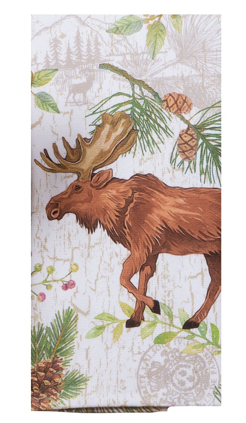 Kay Dee (R4340) Pinecone Trails Moose Dual Purpose Terry Towel