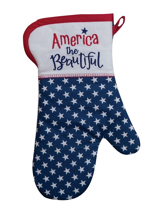 Kay Dee (R6515) America the Beautiful Embroidered Oven Mitt
