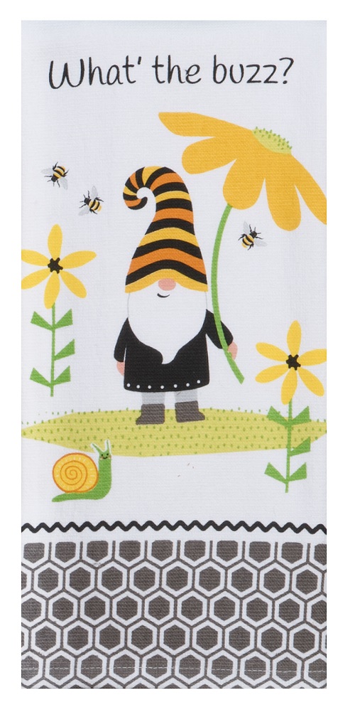 Kay Dee (R7150) Save The Gnomes What's The Buzz Dual Purpose Terry Towel