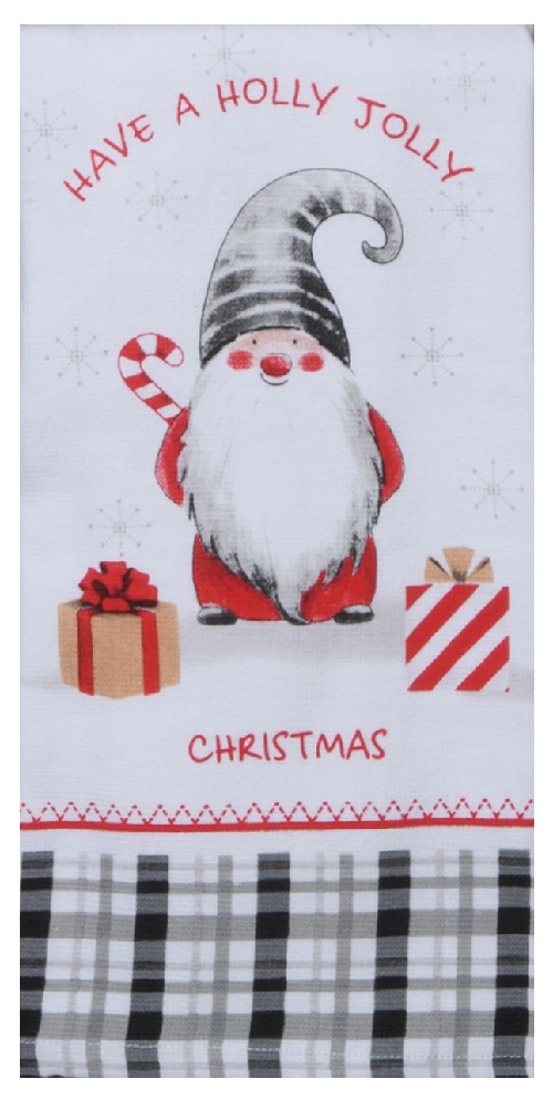 Kay Dee (H6016) Gnome Sweet Gnome Jolly Gnome Dual Purpose Terry Towel