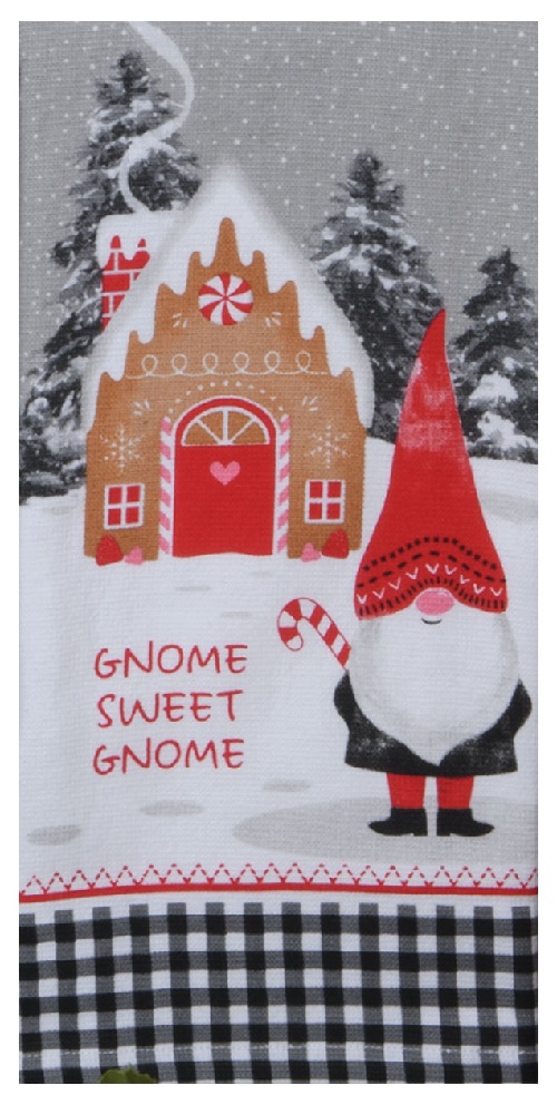 Kay Dee (H6020) Gnome Sweet Gnome Dual Purpose Terry Towel