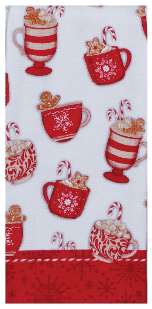 Kay Dee (H6038)          Gingerbread & Cocoa Toss Dual Purpose Terry Towel
