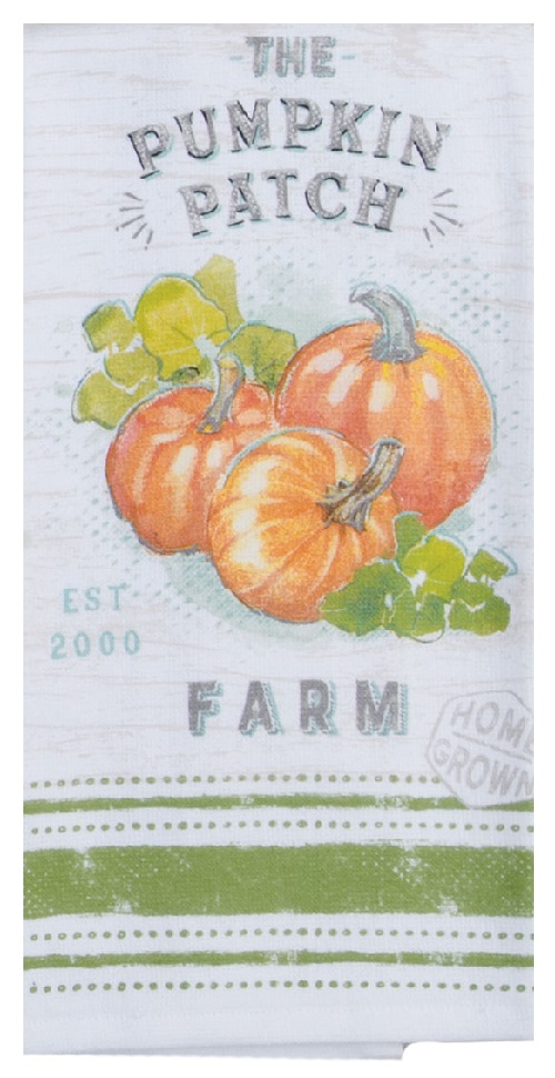 Kay Dee (H6110)          Harvest Market Pumpkin Patch Dual Purpose Terry Towel