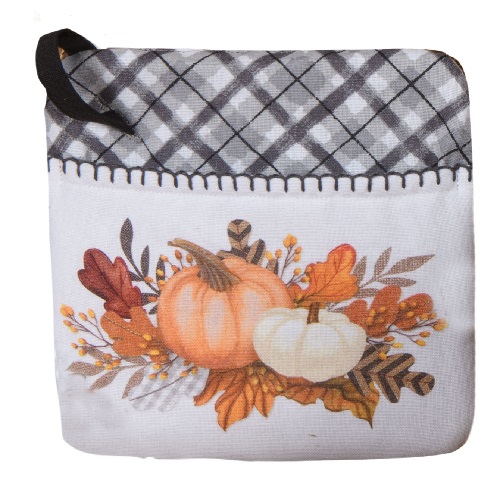 Kay Dee (H6192) Gingham Pumpkin Pocket Mitt