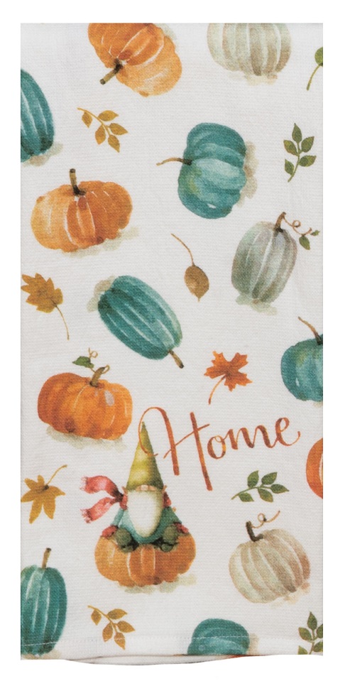 Kay Dee (H6209) Gnomeland Pumpkin Toss Dual Purpose Terry Towel