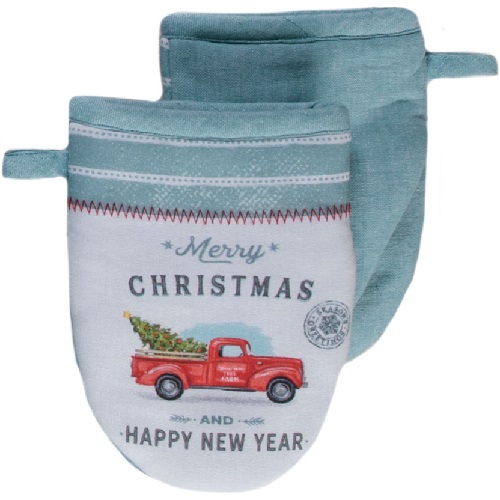 Kay Dee (H6245) Farmhouse Holiday Merry Christmas Grabber Mitt