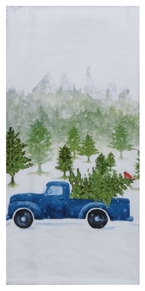 Kay Dee (H6268) Evergreen Wishes Truck Dual Purpose Terry Towel
