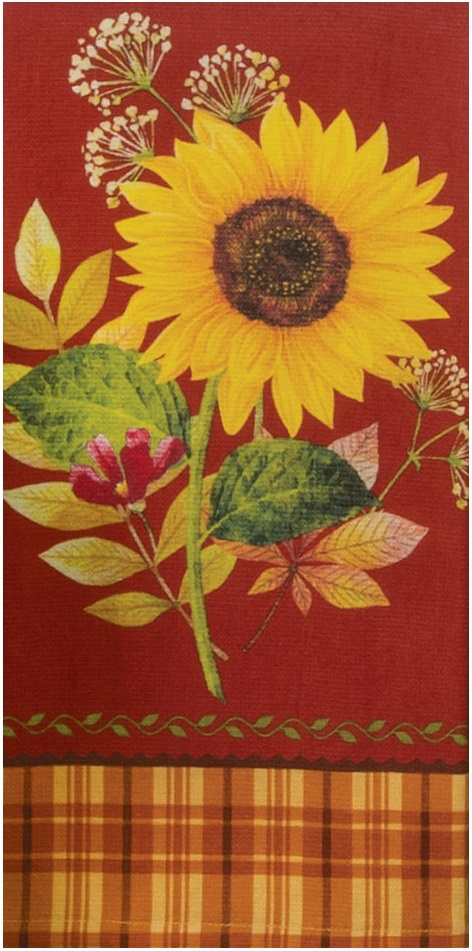 Kay Dee (H6400) Autumn's Garden Dual Purpose Terry Towel