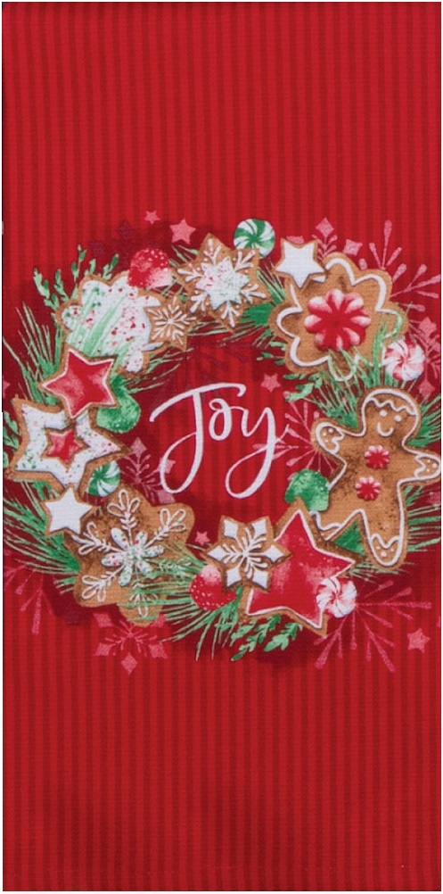 Kay Dee (H6477) Sweet Ginger Joy Wreath Dual Purpose Terry Towel
