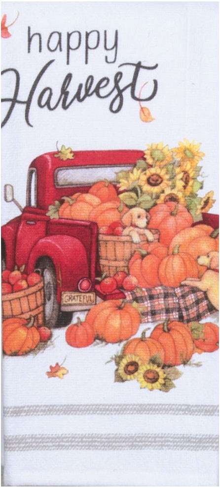 Kay Dee (H6546) Hello Autumn Truck Dual Purpose Terry Towel