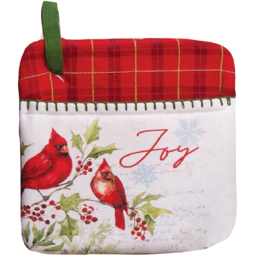 Kay Dee (H6572) Cardinal & Holly Pocket Mitt