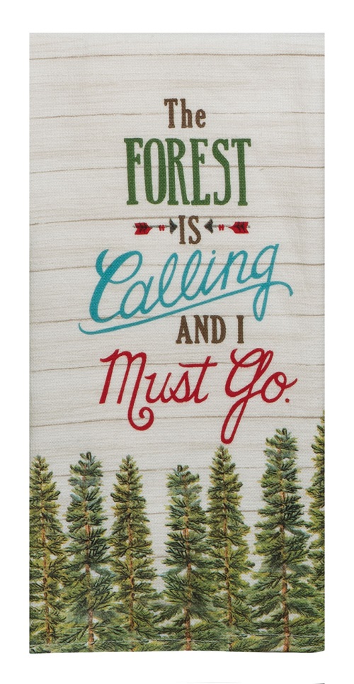 Kay Dee (R4923) Scenic Route Forest Calling Dual Purpose Terry Towel