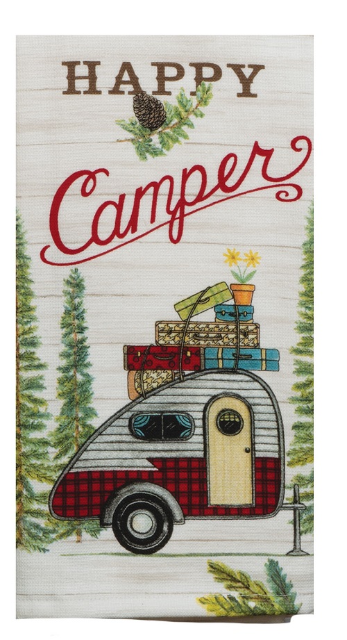 Kay Dee (R4924) Scenic Route Happy Camper Dual Purpose Terry Towel