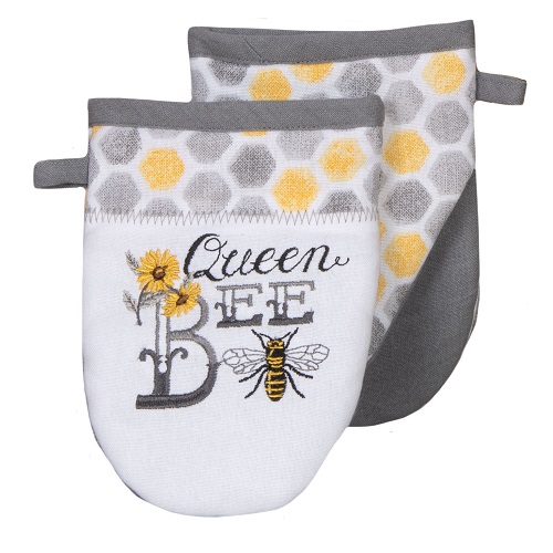 Kay Dee R5818) Just Bees Embroidered Grabber Mitt