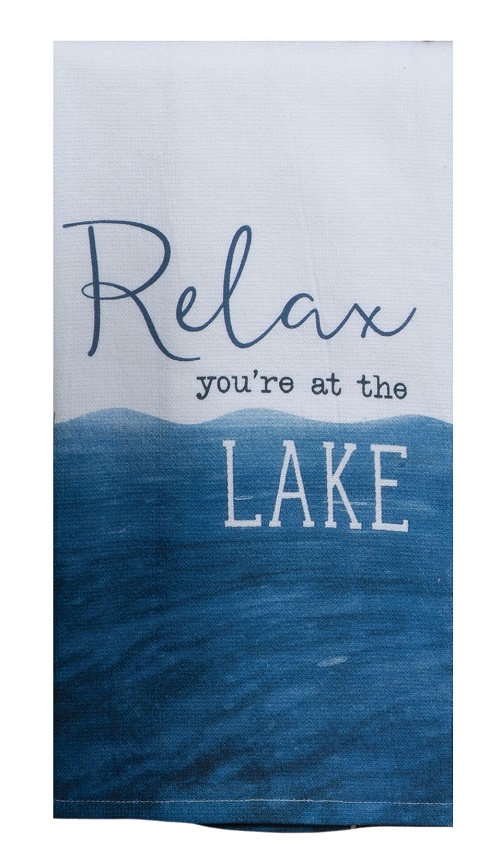 Kay Dee (R6774) Tranquility Lake Relax Dual Purpose Terry Towel