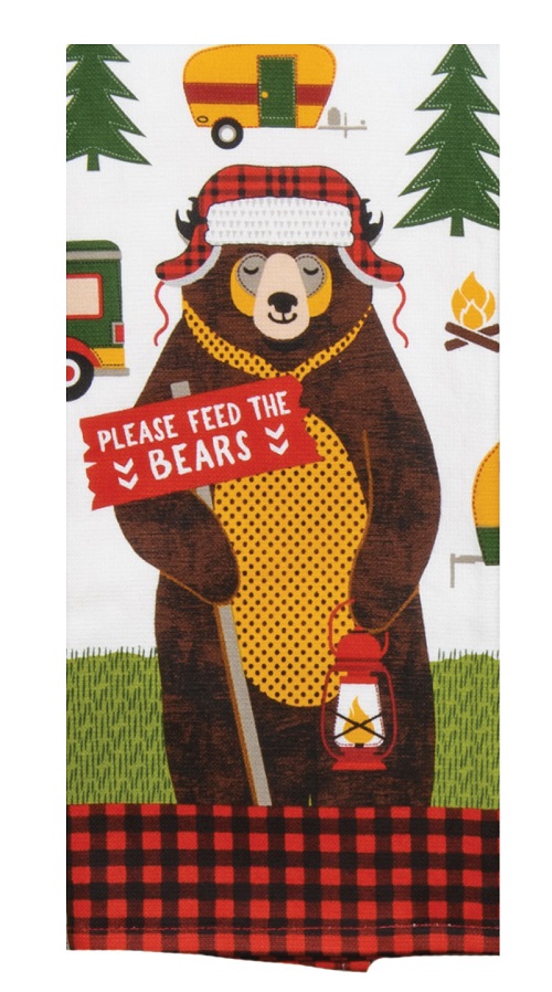 Kay Dee (R7223)          Forest Friends Feed Bear Dual Purpose Terry Towel