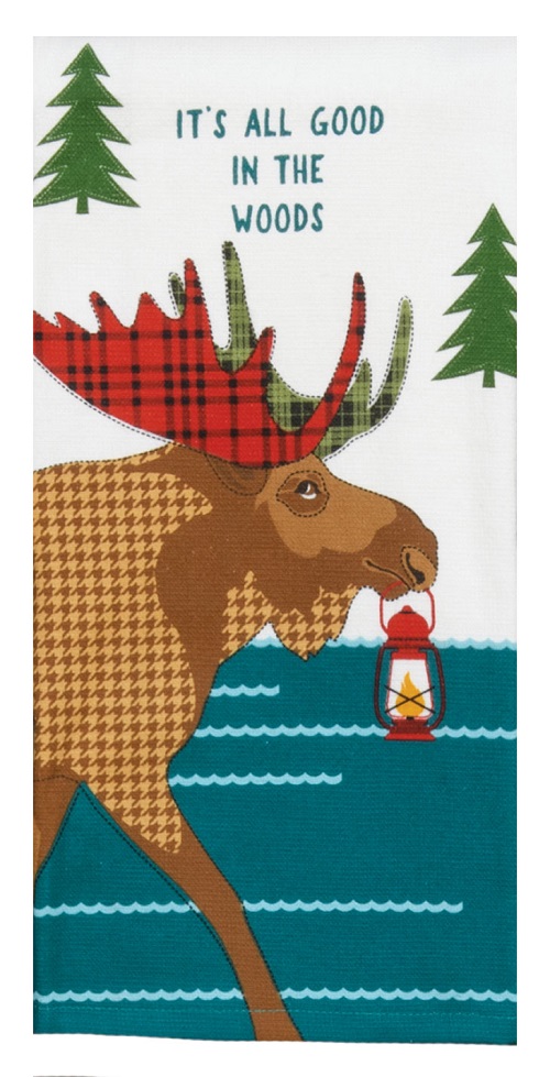 Kay Dee (R7224) Forest Friends Moose Dual Purpose Terry Towel