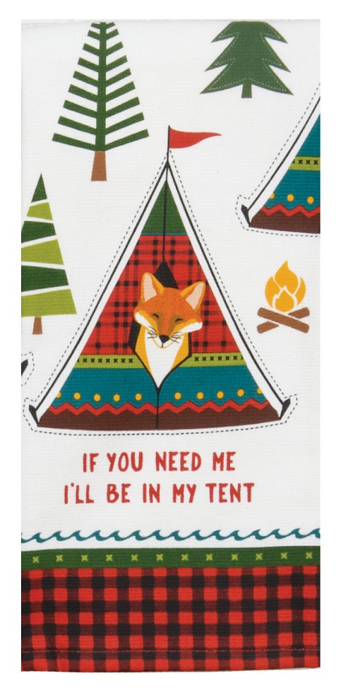 Kay Dee (R7226) Forest Friends Fox in Tent Dual Purpose Terry Towel