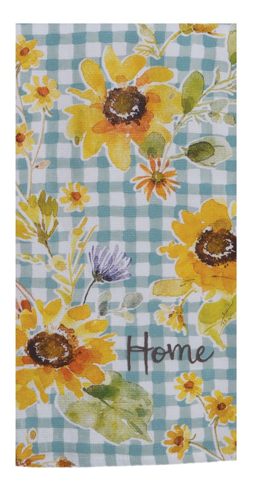 Kay Dee (R7236) Sunflowers Forever Home Dual Purpose Terry Towel