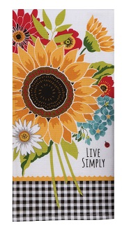 SunflowerCharmDualPurposeTerryTowelLittle