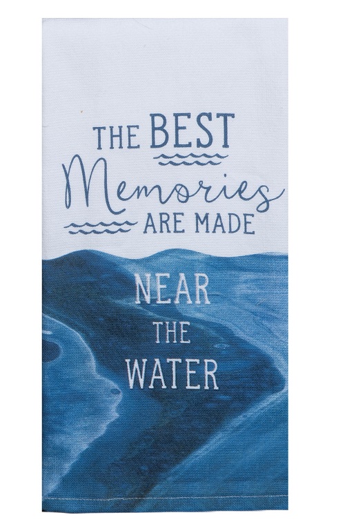 Kay Dee (R6776) Tranquility Lake Best Memories Dual Purpose Terry Towel