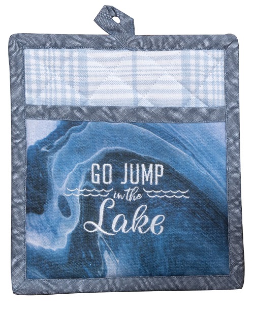 Kay Dee (R6772) Tranquility Lake Embroidered Pocket Mitt