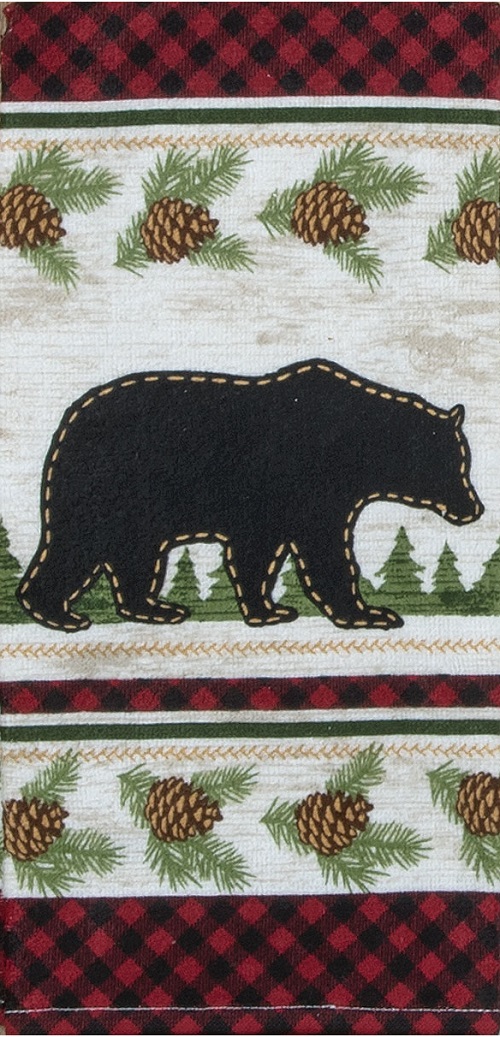 Kay Dee (R4210) Woodland Bear Terry Towel