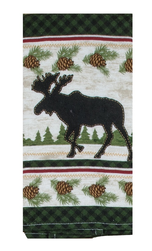 Kay Dee (R4220) Woodland Moose Terry Towel